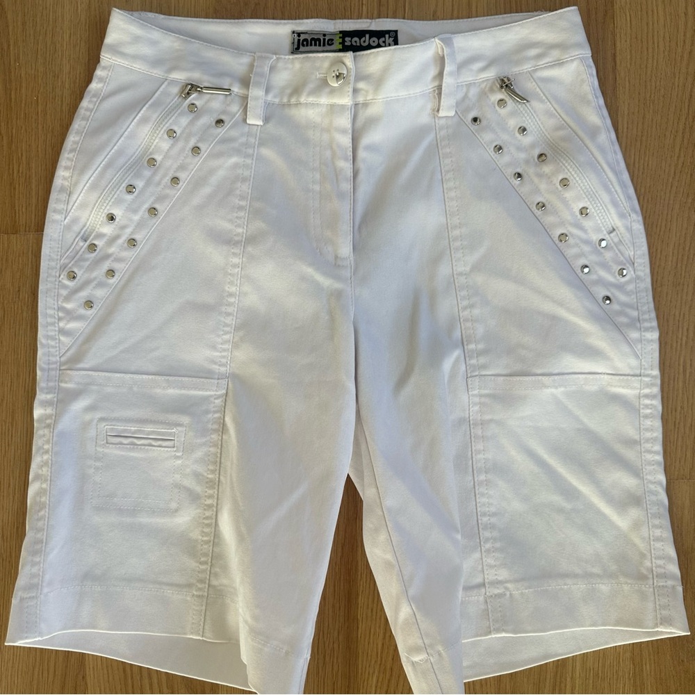 Jamie Sadock White Women Shorts Size 0